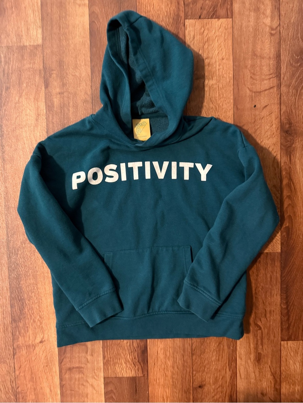 Thereabouts Positivity Teal Kids Hoodie